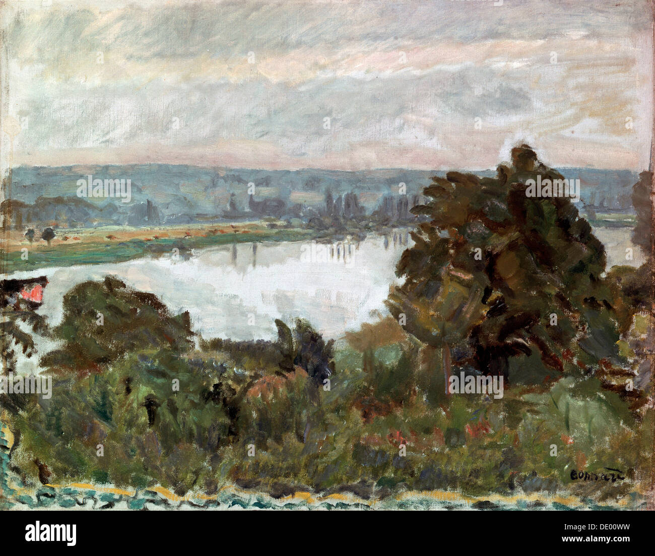 'La Seine près de Vernon', c1911. Artiste : Pierre Bonnard Banque D'Images