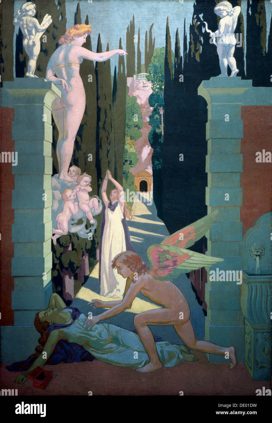 'L'histoire de Psyché (groupe de quatre. La Vengeance de Vénus)', 1908. Artiste : Maurice Denis Banque D'Images
