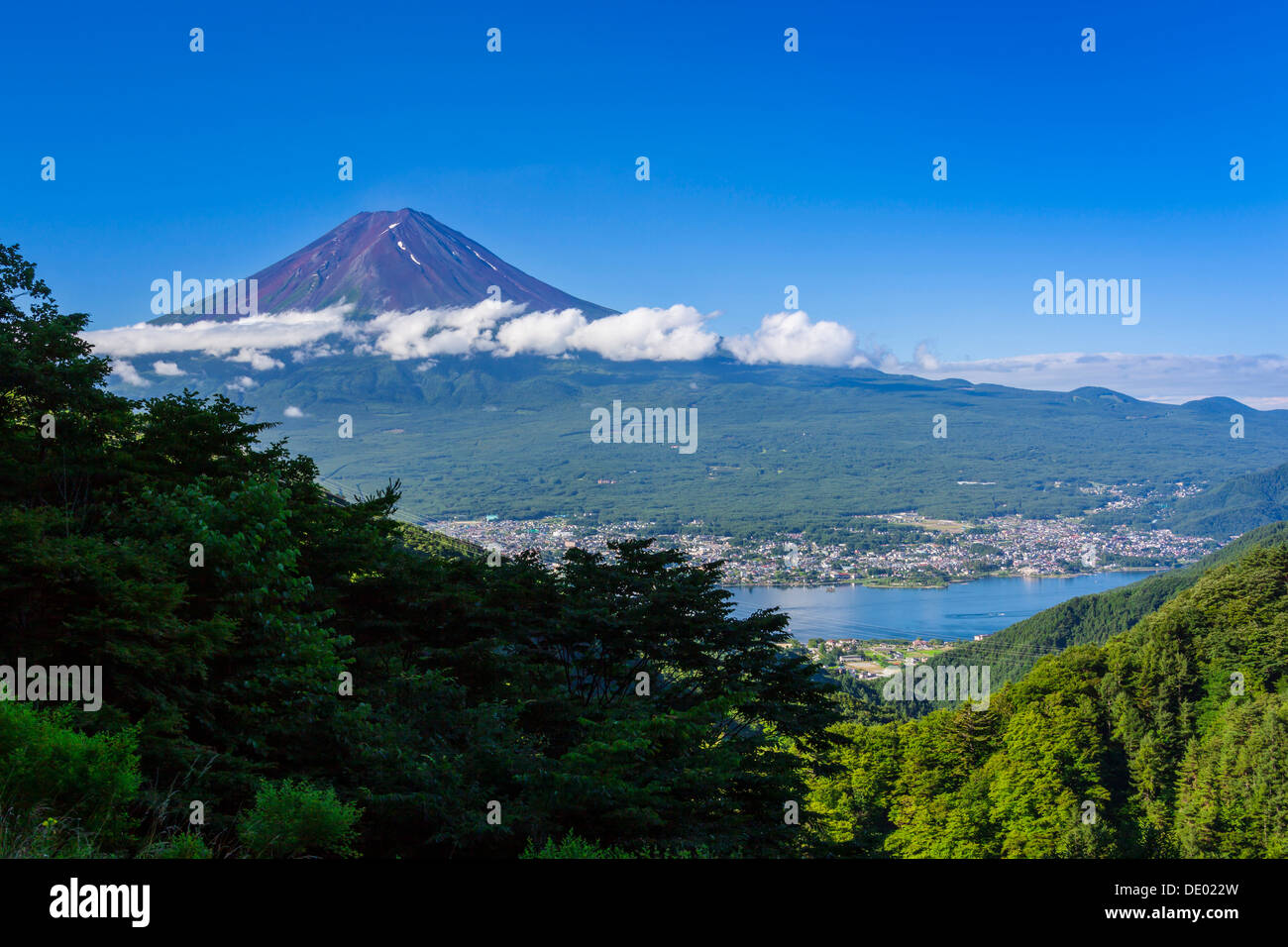 Le Mont Fuji, préfecture de Yamanashi Banque D'Images