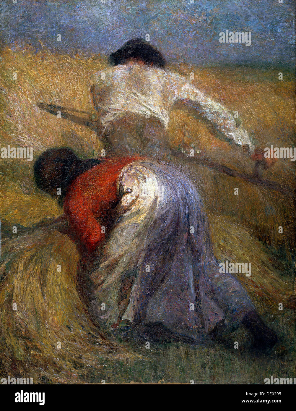 L 'Harvest', 19e siècle. Artiste : Adolphe Monticelli Banque D'Images