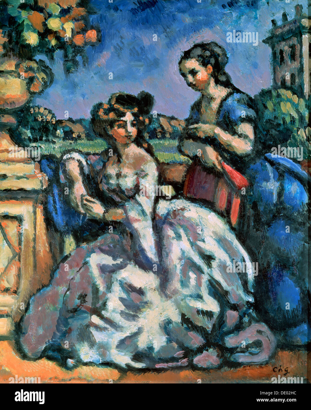 'La Terrasse', 1909. Artiste : Charles Guerin Banque D'Images
