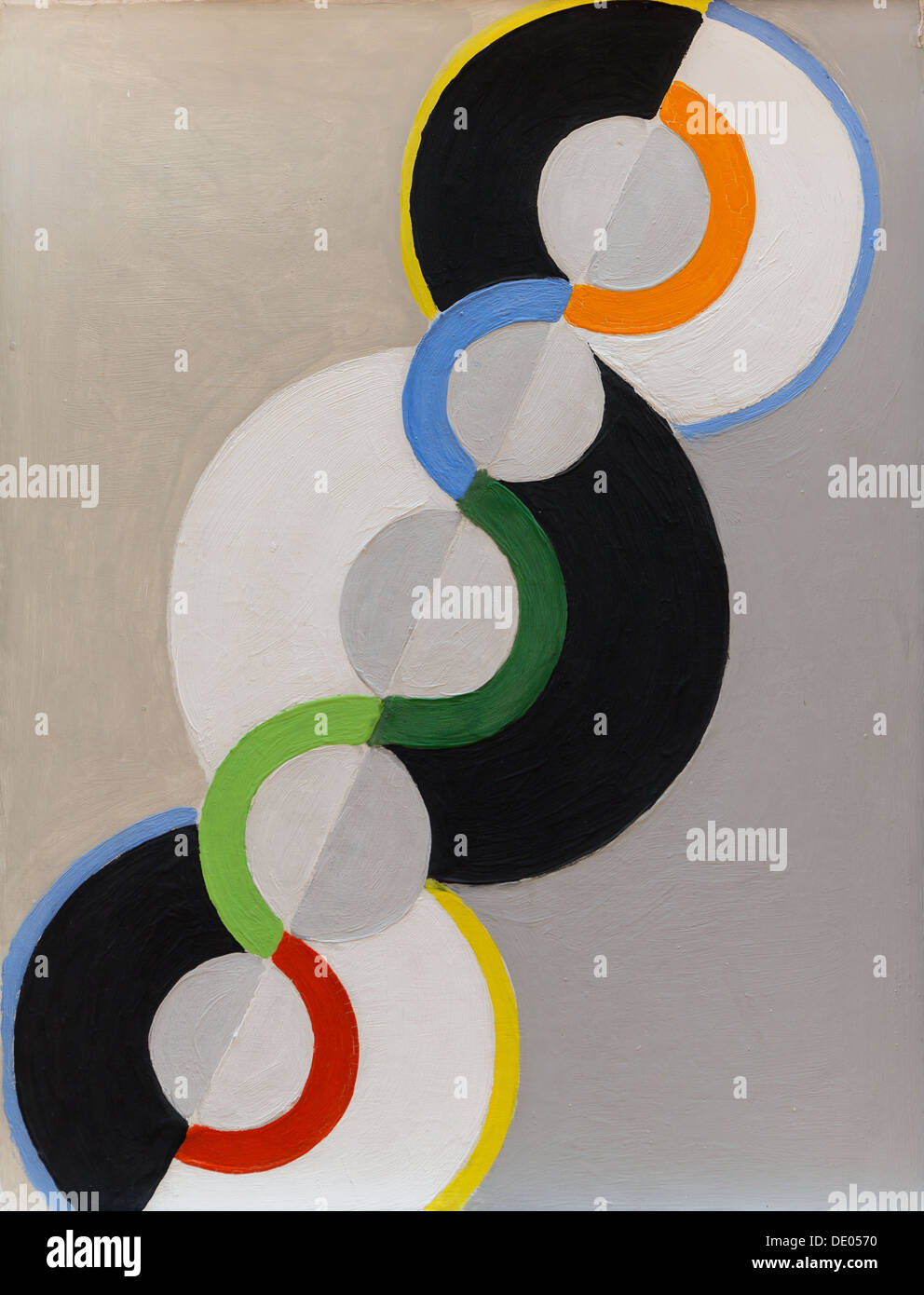 20e siècle - cercles simultanée, 1934 - Robert Delaunay Philippe Sauvan-Magnet / Active Museum huile sur toile Banque D'Images