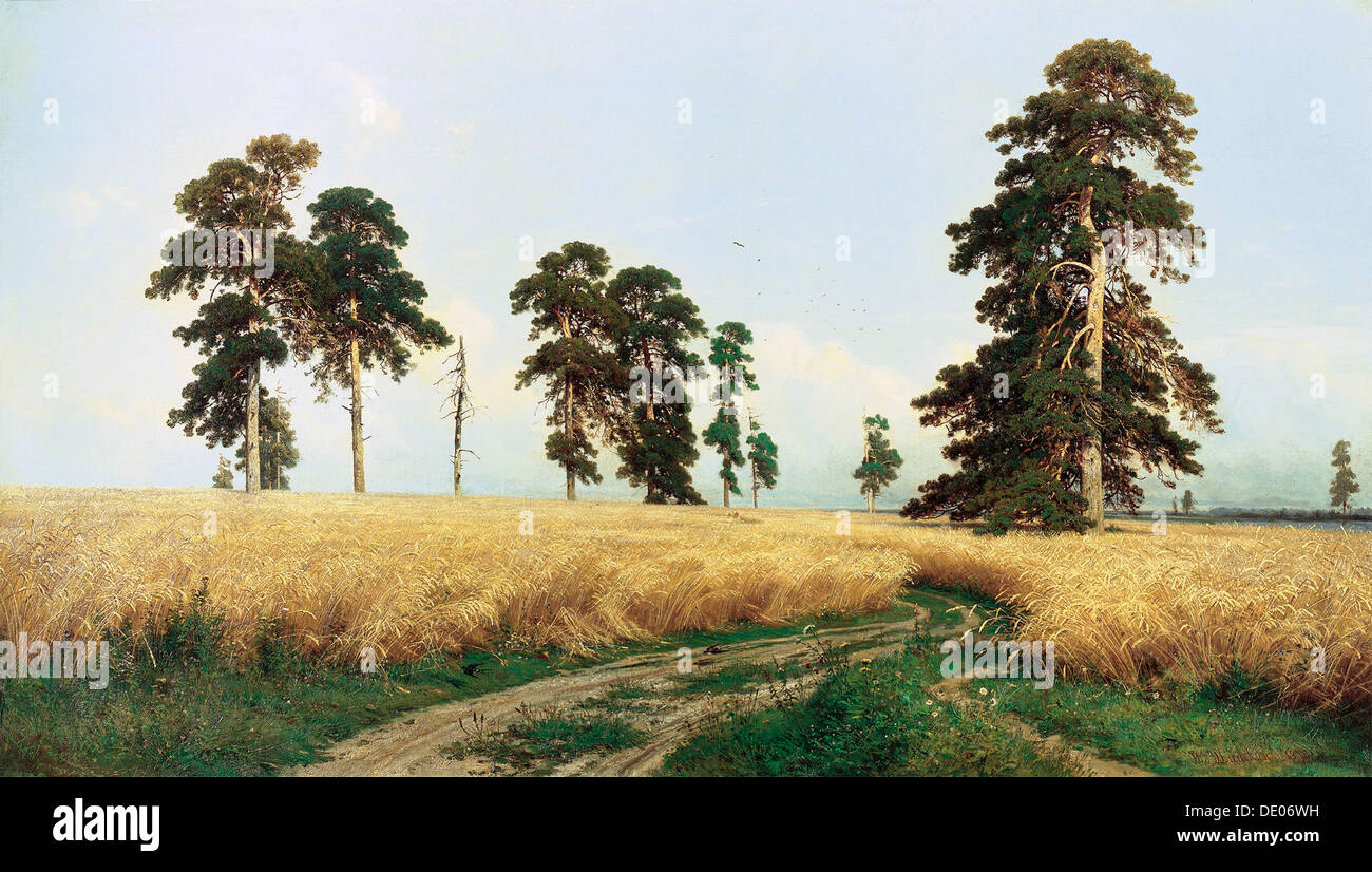 Le seigle 'Field', 1878. Artiste : Ivan Shishkin Banque D'Images