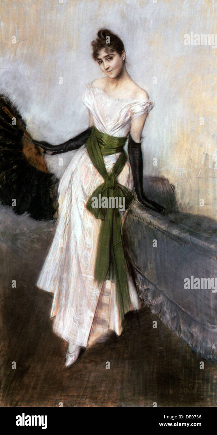 'Portrait d'Emiliana Concha de Ossa', 1888. Artiste : Giovanni Boldini Banque D'Images