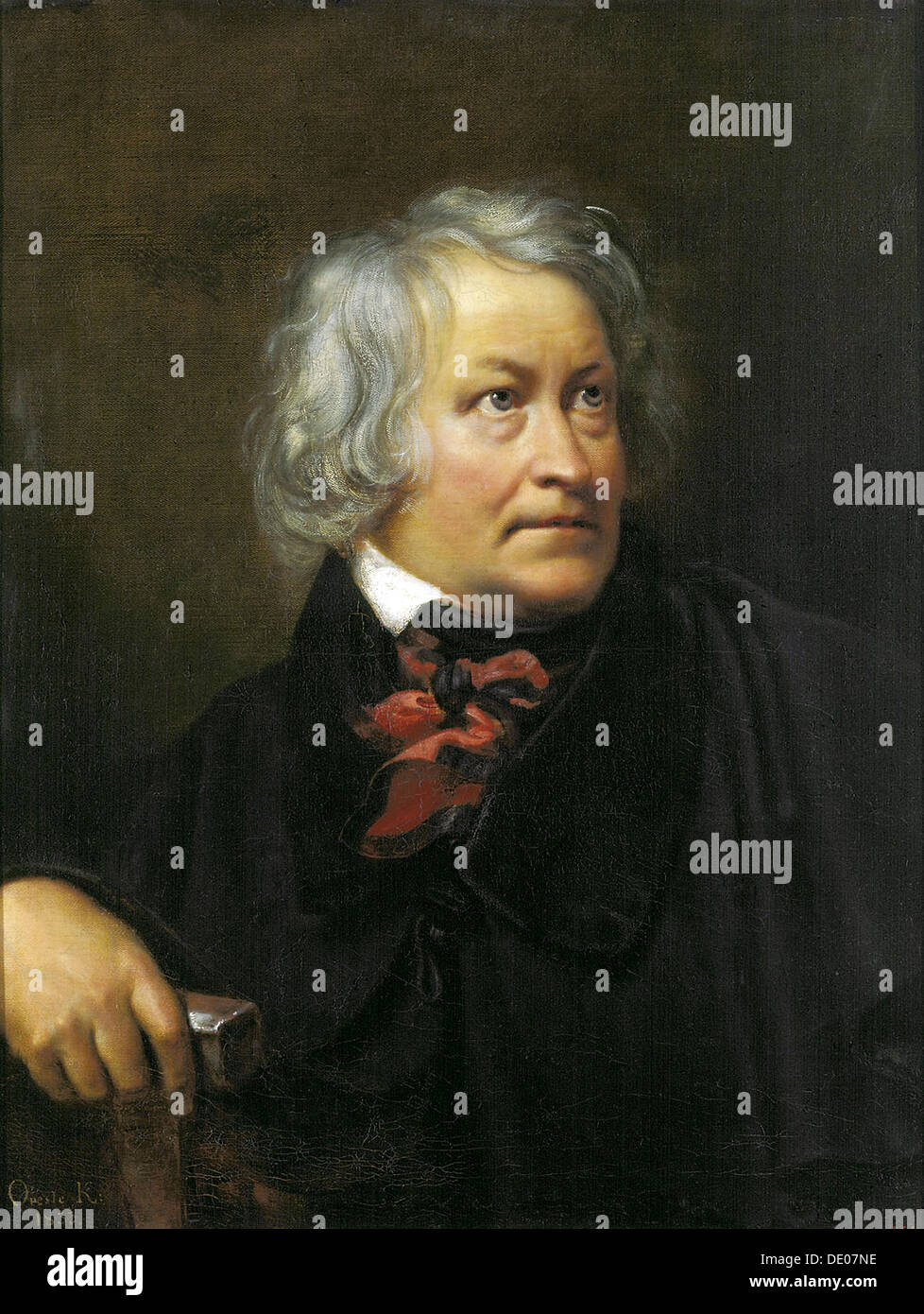'Portrait du sculpteur Bertel Thorvaldsen', 1833. Artiste : Orest Repin Banque D'Images