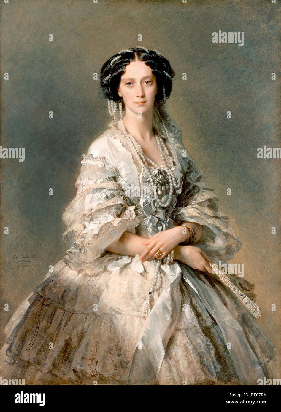 'Portrait de Maria Alexandrovna', 1857. Artiste : Franz Xaver Winterhalter Banque D'Images