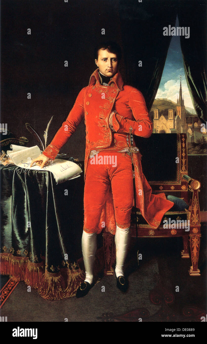 'Napoléon Bonaparte comme Premier Consul de France", 1803-1804. Artiste : Jean-Auguste-Dominique Ingres Banque D'Images