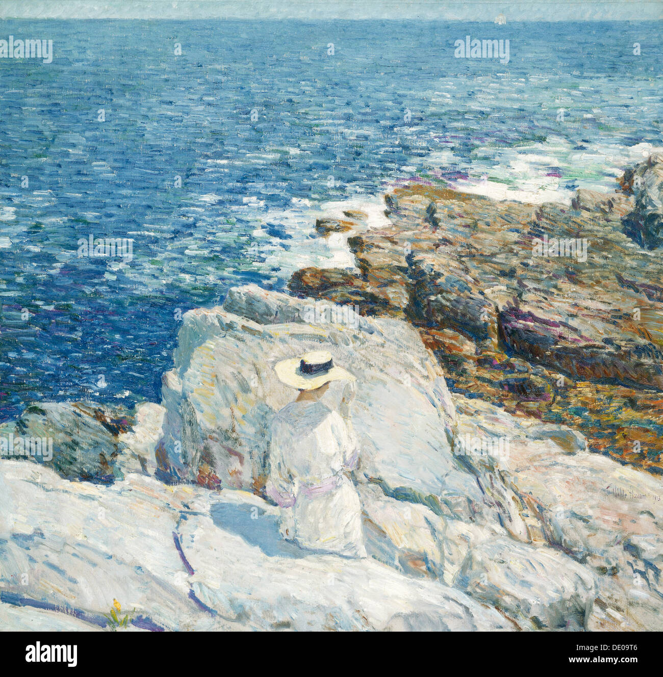 Les Corniches du Sud, Appledore, 1913. Artiste : Childe Hassam, (1859-1935) Banque D'Images