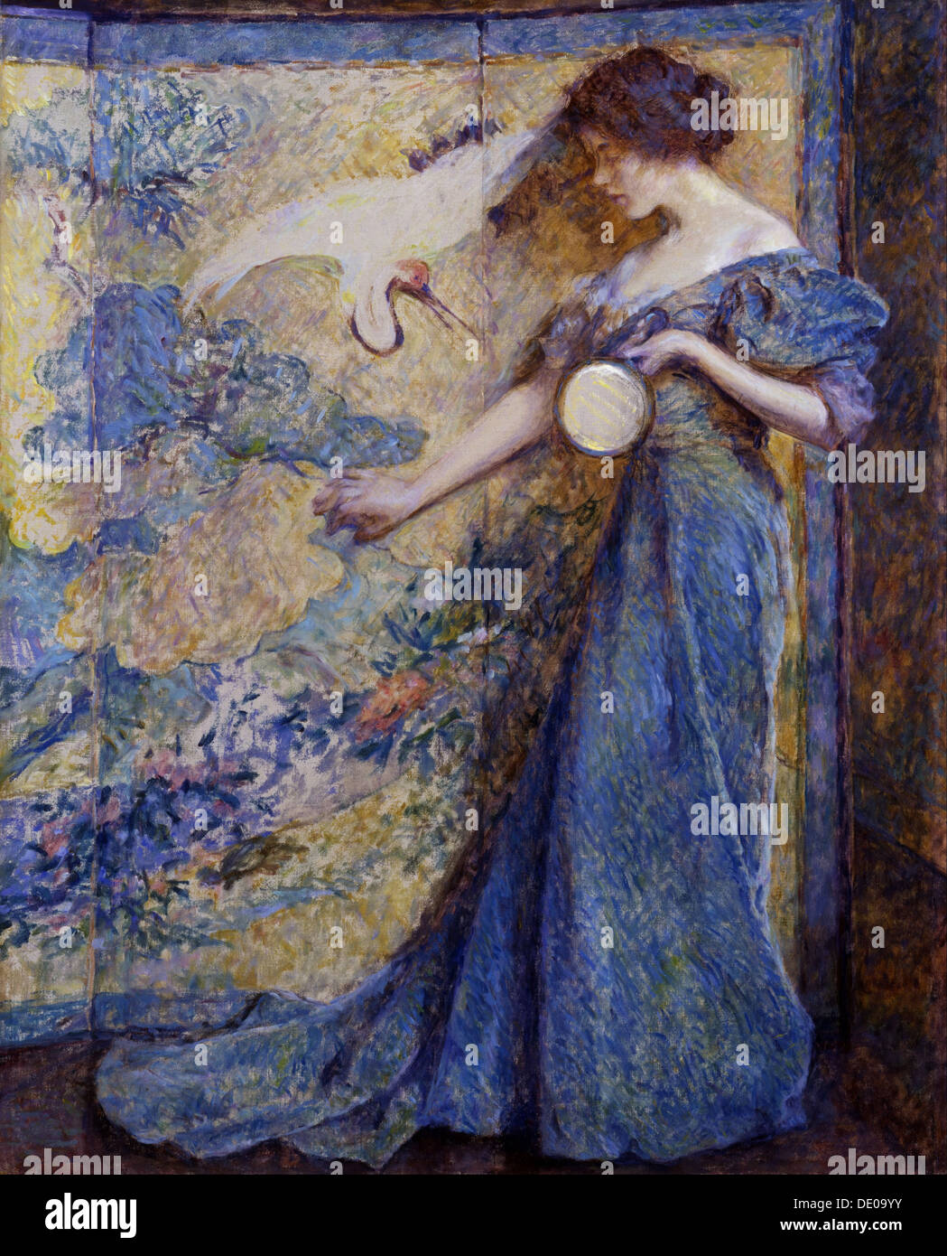 Le miroir, ch. 1910. Artiste : Reid, Robert (1862-1929) Banque D'Images