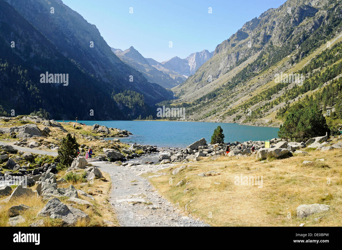 Lac de Gaube, Cauterets, Pyrénées, région Midi-Pyrénées, parc national,  paysage de montagne, département des Hautes-Pyrénées Photo Stock - Alamy