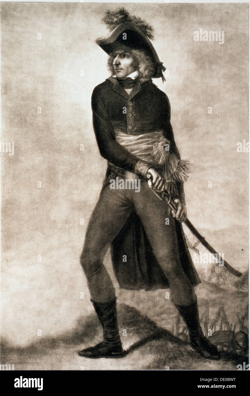 Carl XIV Johan de Suède, alors qu'il était maréchal de France, c1804-c1810. Artiste : PM Mix Banque D'Images