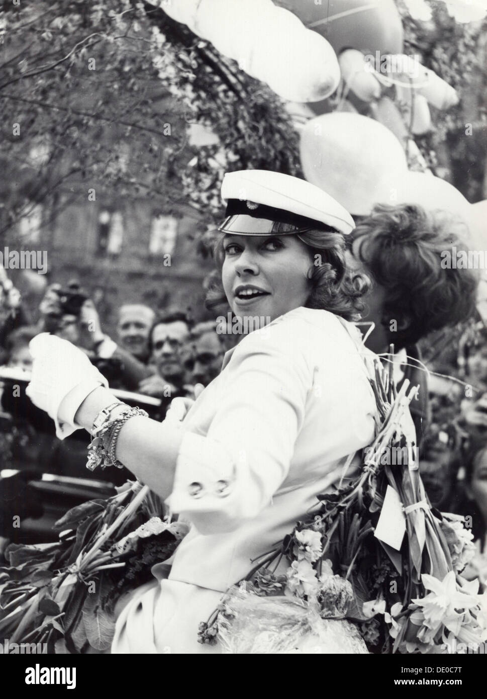 La princesse Christina de Suède célèbre passant ses A-levels, 1963. Artiste : Inconnu Banque D'Images