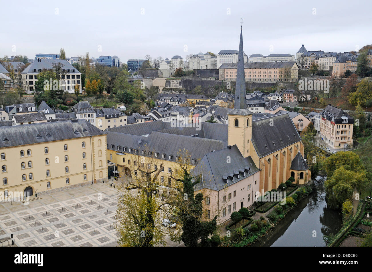 Abbaye de Neumünster, église, monastère, centre culturel, vallée de l'Alzette, Alzette, Luxembourg, Europe, PublicGround Banque D'Images