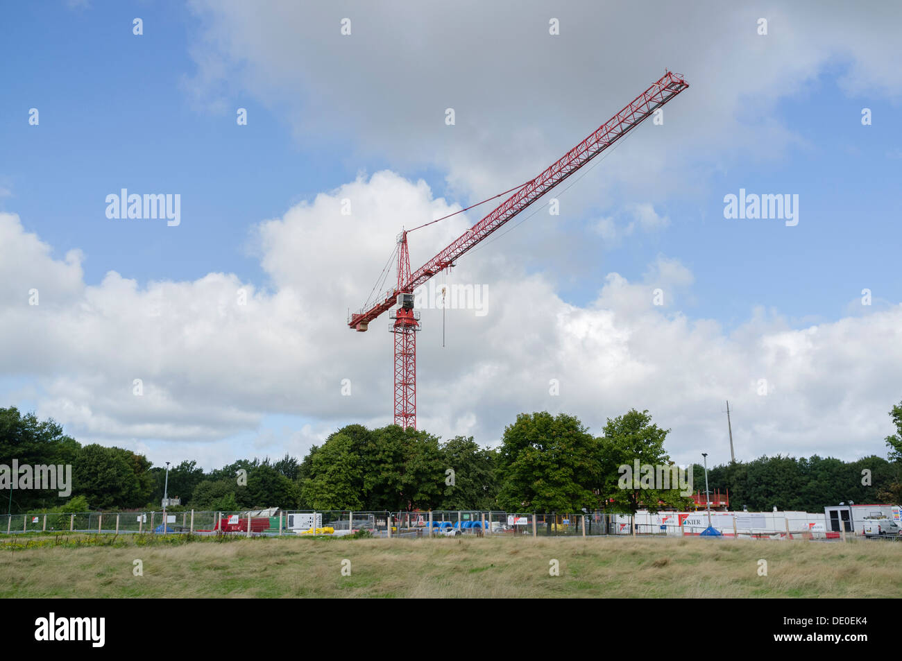 Site de construction du nouveau siège de la Police de Durham Aykley Heads Banque D'Images