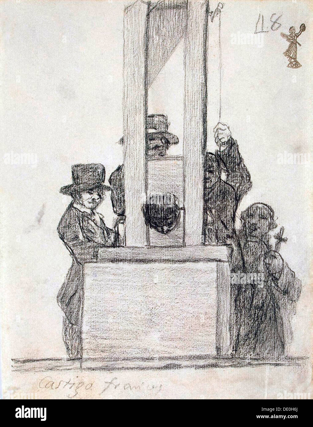 'Le français mort', entre 1824 et 1828. Artiste : Francisco Goya Banque D'Images
