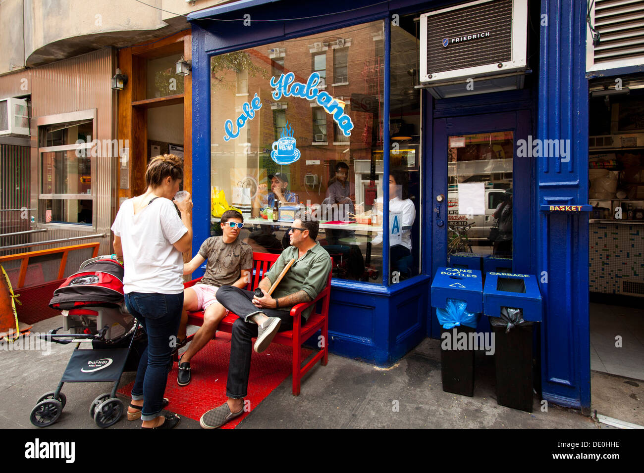 Restaurant, centre-ville de Manhattan, au sud de Houston Street, (Soho), Manhattan, New York, États-Unis d'Amérique Banque D'Images