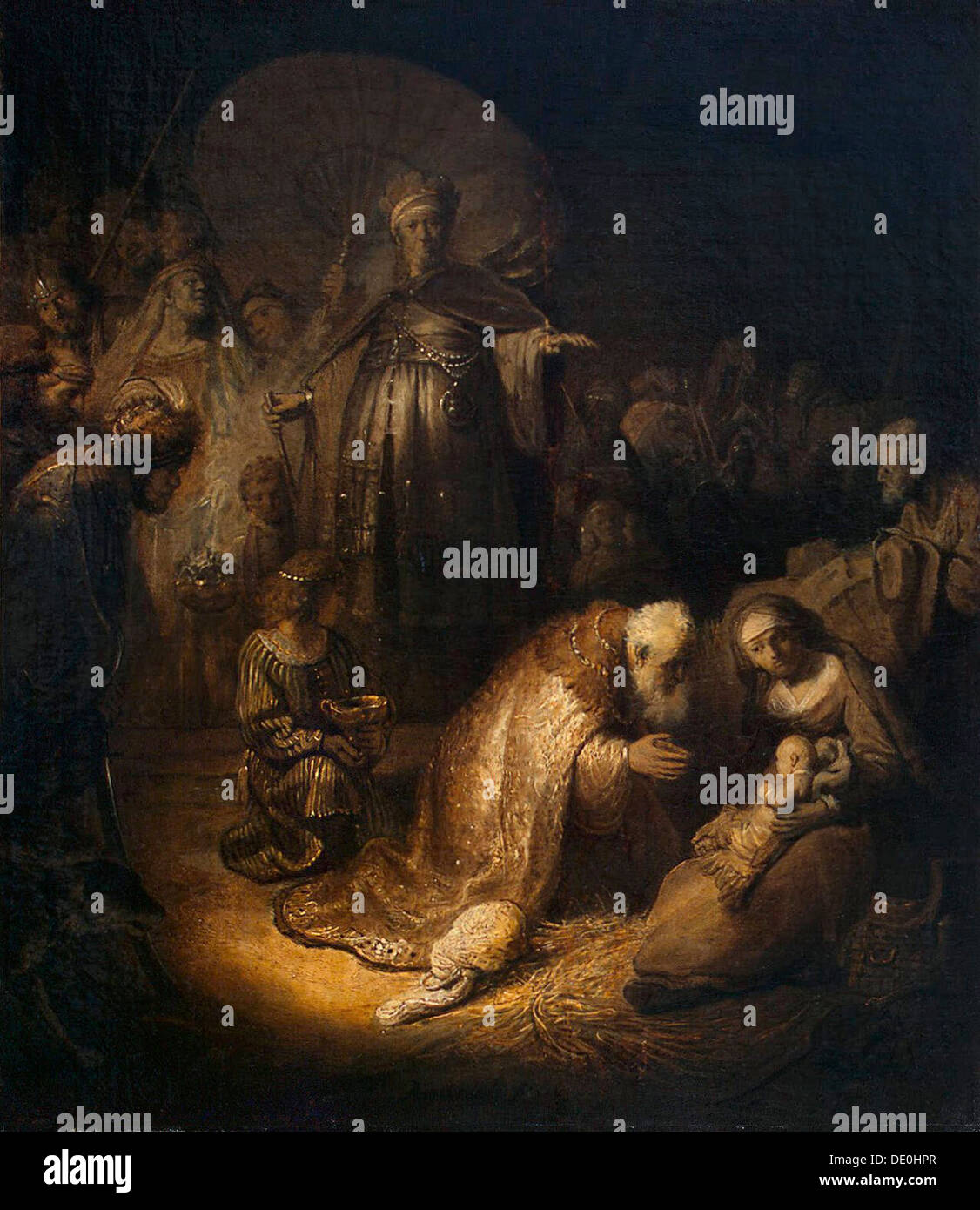 'Adoration des Mages', 1632. Artiste : Leon Lhermitte Banque D'Images