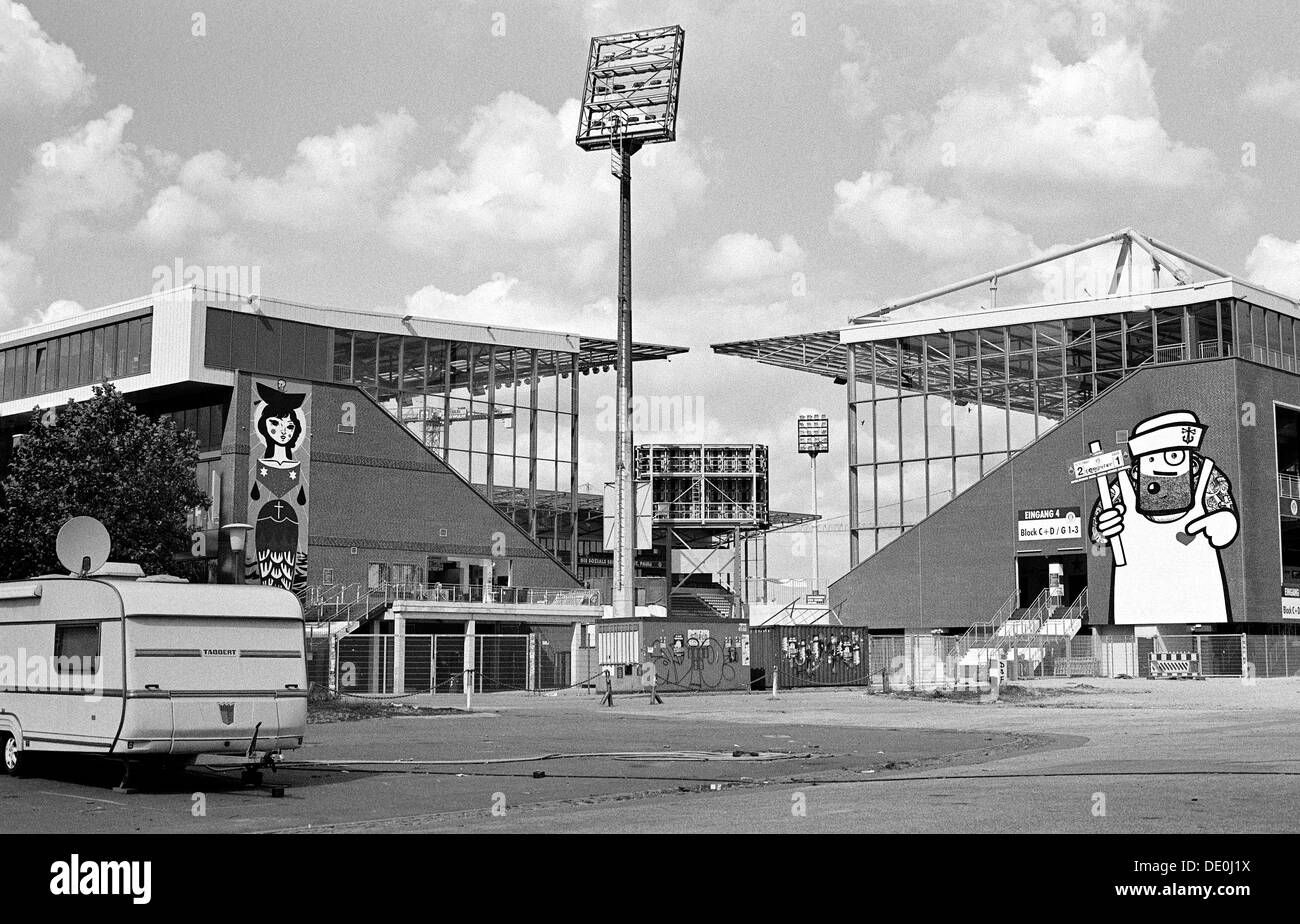 FC St Pauli Millerntorstadion à Hambourg. Banque D'Images