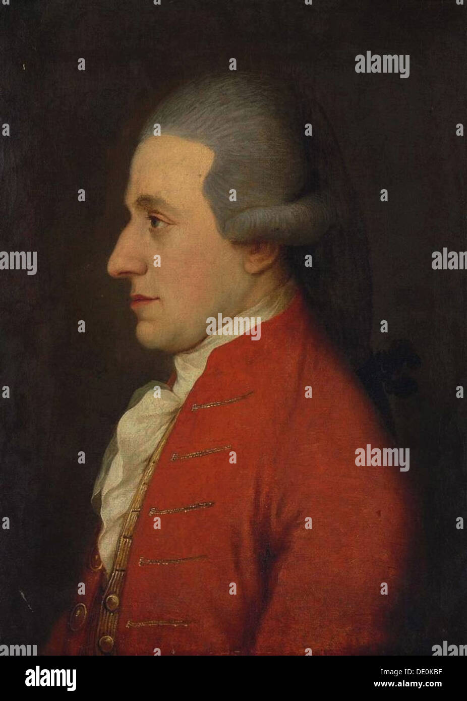 Portrait du compositeur Wolfgang Amadeus Mozart (Hagenauer Mozart), années 1780. Artiste : Anonyme Banque D'Images