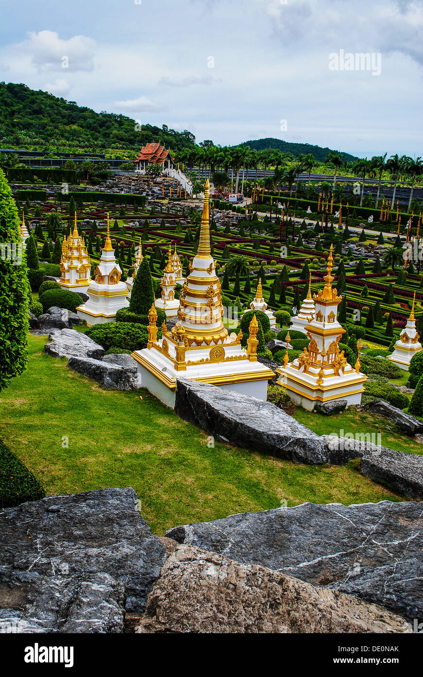 Jardins tropicaux de Nong Nooch près de Pattaya en Thaïlande Banque D'Images
