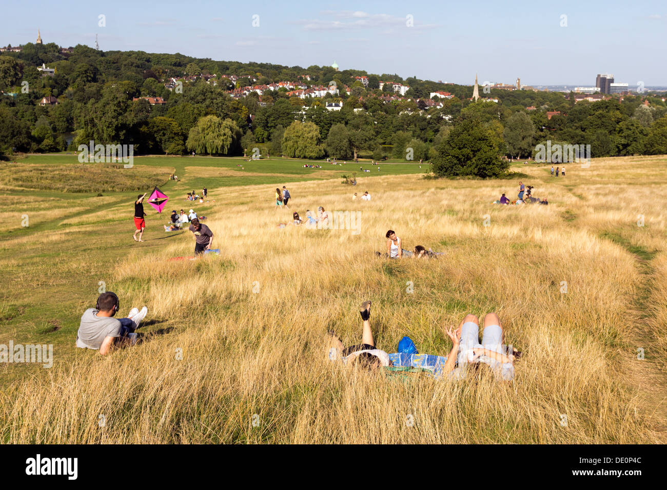 Hampstead Heath La fin de l'été- Camden - Londres Banque D'Images