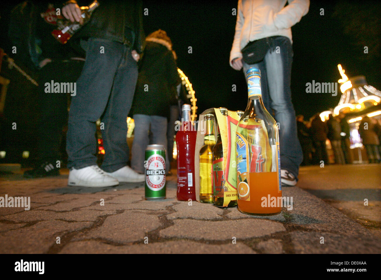 Divers esprits de jeunes sur un festival Banque D'Images