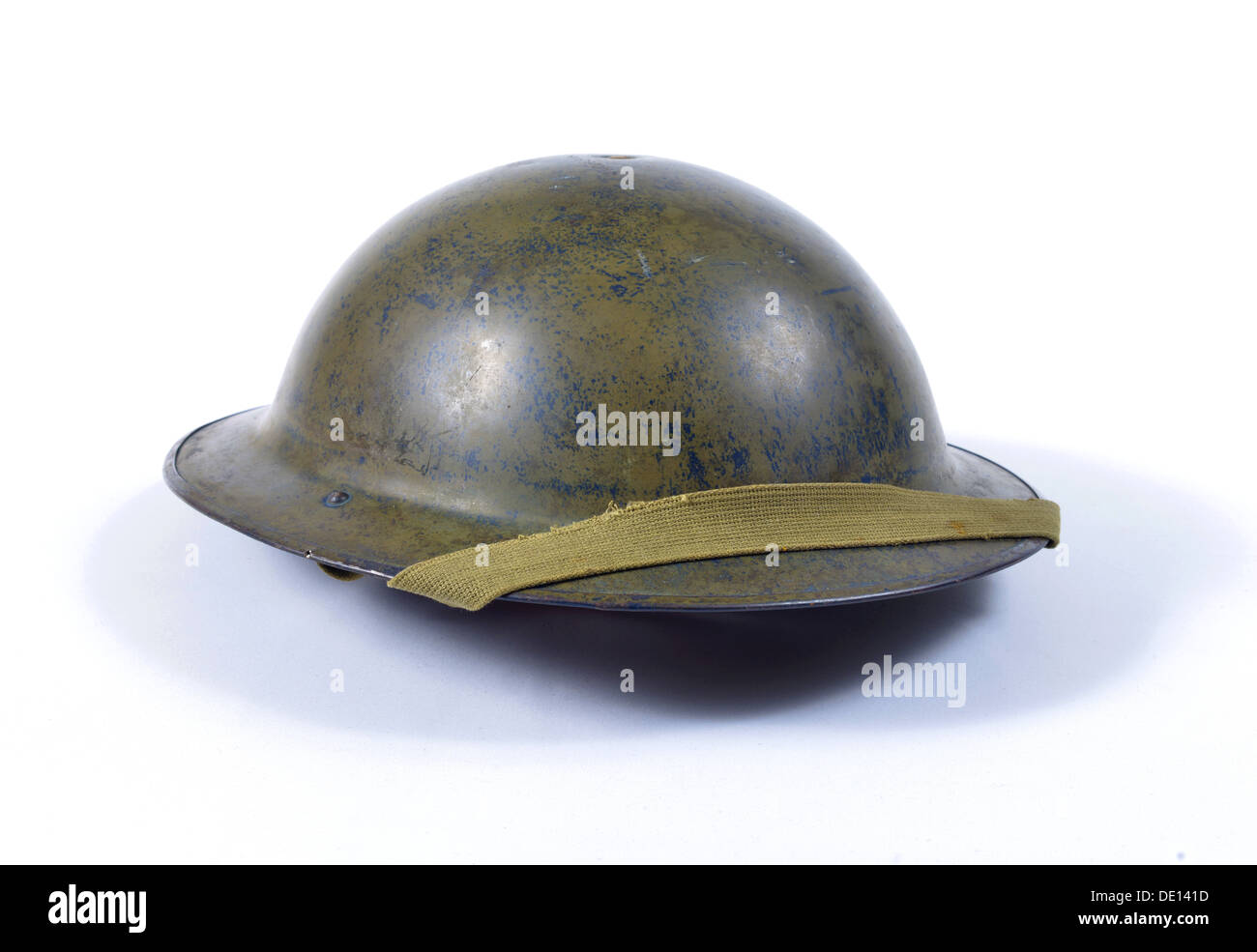 La deuxième guerre mondiale et de l'attache du casque Banque D'Images