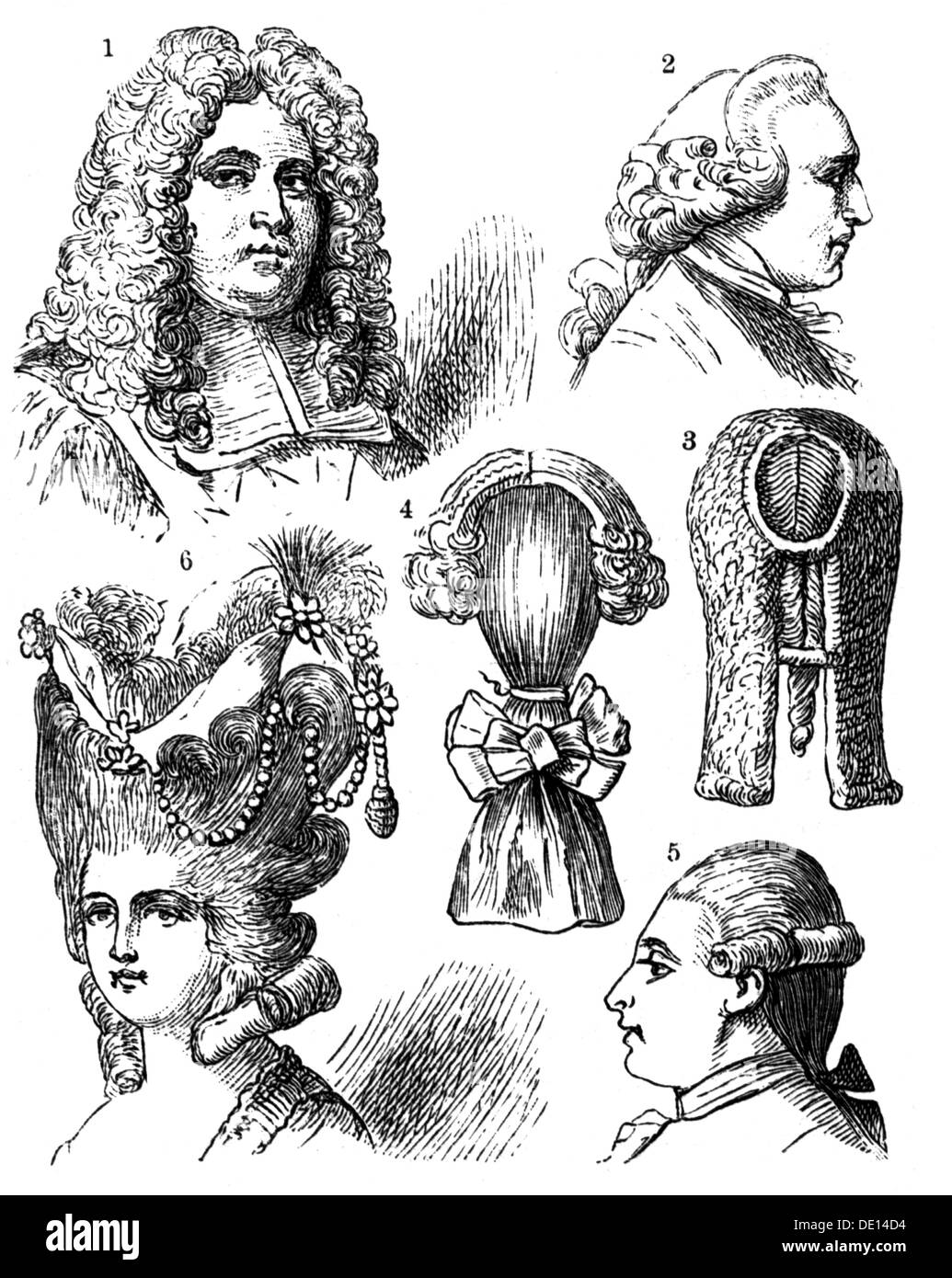 perruque 17eme siecle