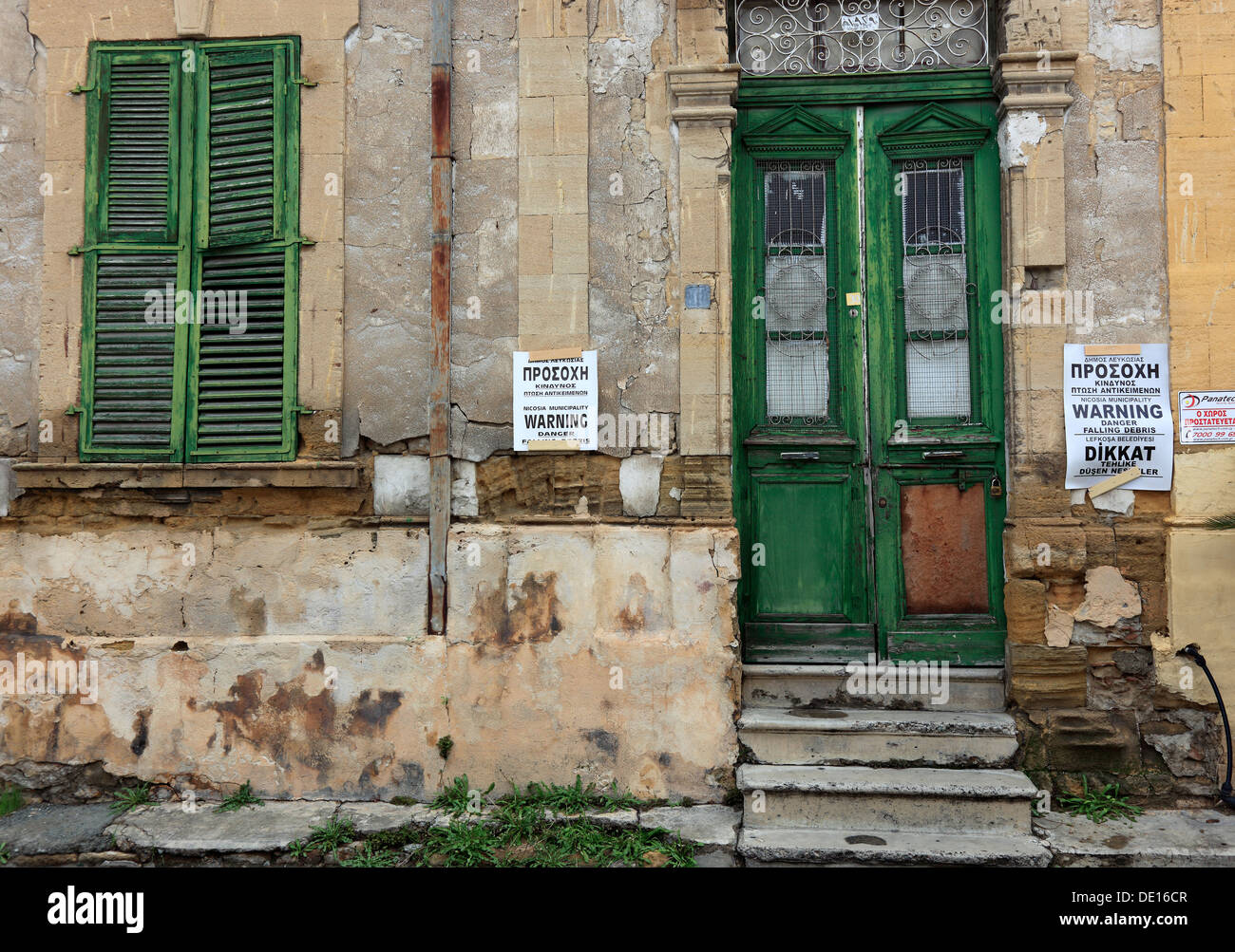 Chypre, Nicosia, Nicosie, vieille ville, à la frontière de l'arrondissement turc Banque D'Images