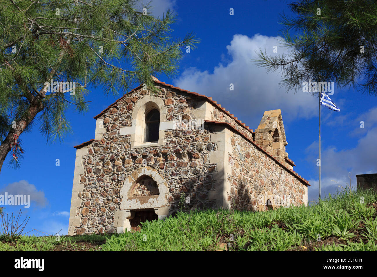 Chypre, de Pyrga, chapelle Sainte Catherine, chapelle d'Agia Sofia, Sainte Catherine, Chapelle Royale, chapelle médiévale, French-Byzan Banque D'Images