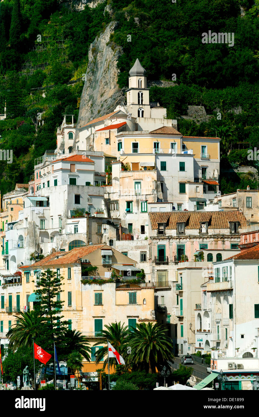 Village d'Amalfi, Côte Amalfitaine, Côte Amalfitaine, Campanie, Italie, Europe Banque D'Images
