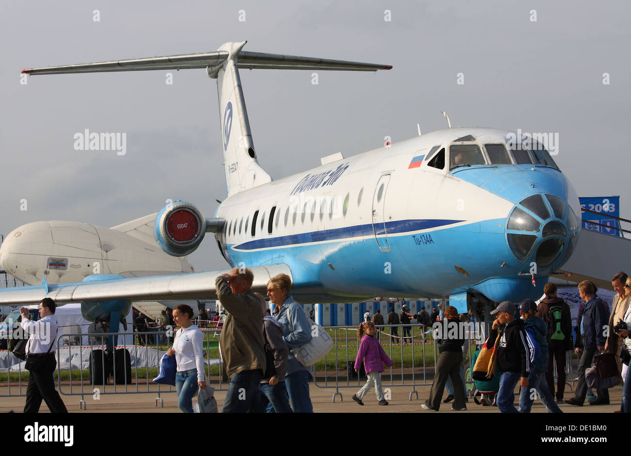Tupolev Tu-134A au salon MAKS-2013 Banque D'Images