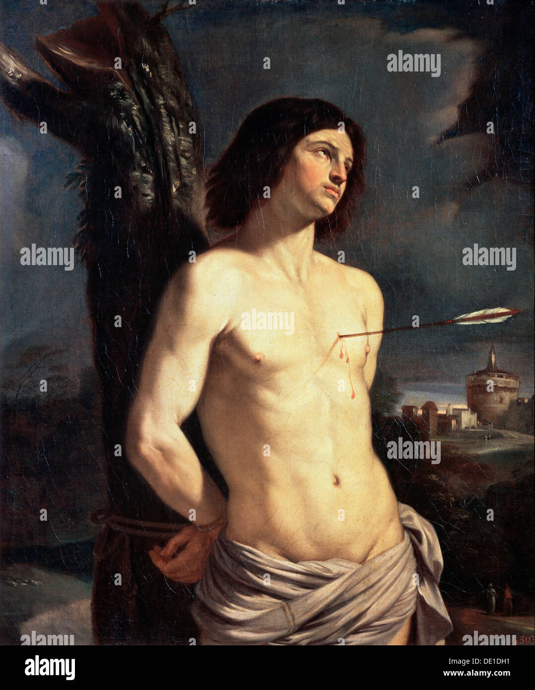 'Saint Sébastien', 1642. Artiste : Guercino Banque D'Images