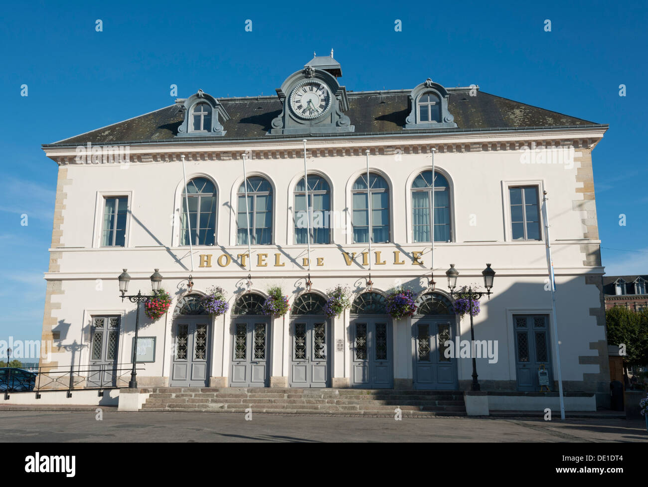 L'Hôtel de Ville Honfleur Normandie France Banque D'Images