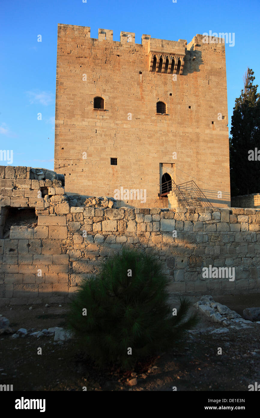 Château Kolossi Chypre est une place forte à l'extérieur de la ville de Limassol, Lemesos, Limassol, construit en 121 Banque D'Images