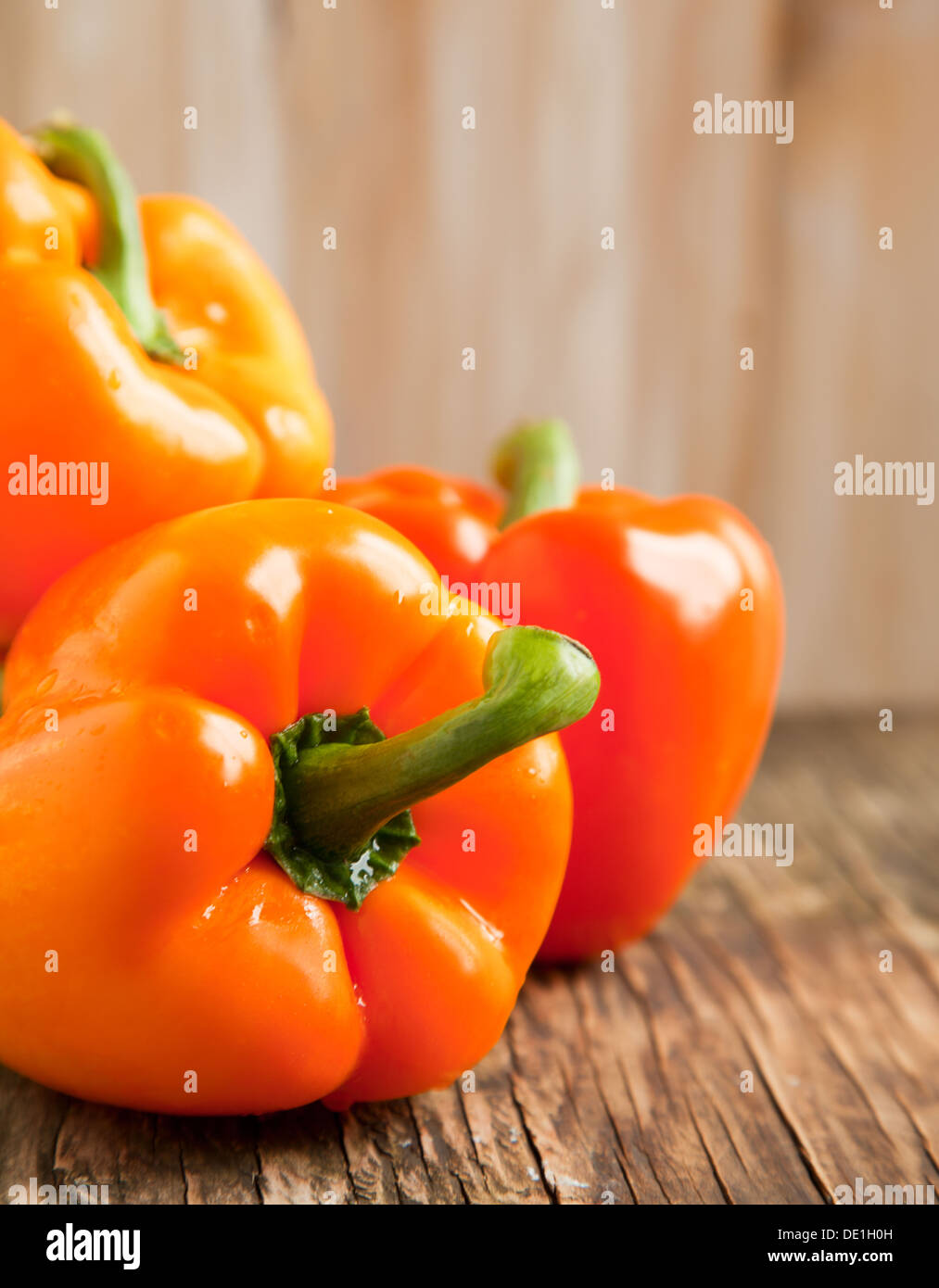 Poivron orange douce Banque D'Images Poivron orange douce Banque D'Images