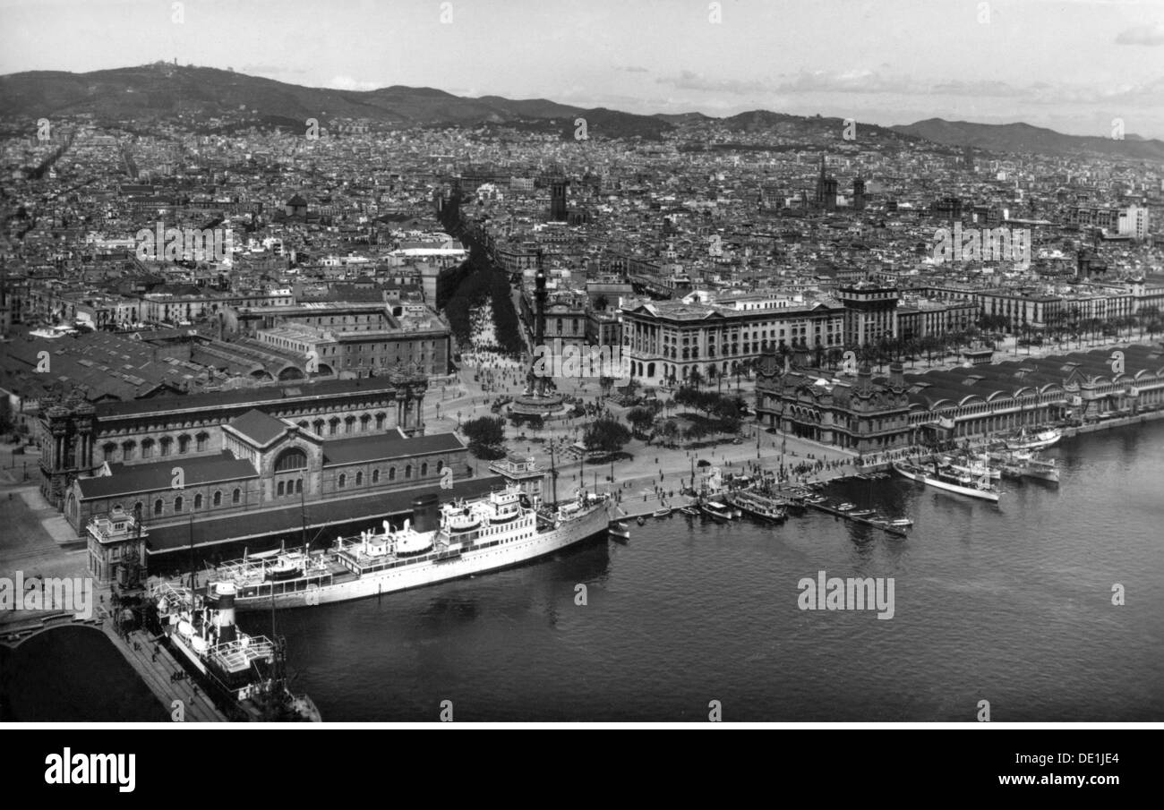 Geographie Voyage Espagne Barcelone Port Vue Carte Postale Premiere Moitie Des Annees 1930 Droits Supplementaires Clearences Non Disponible Photo Stock Alamy Geographie Voyage Espagne Barcelone Port Vue Carte Postale Premiere Moitie Des Annees 1930 Droits Supplementaires Clearences Non Disponible Photo Stock Alamy