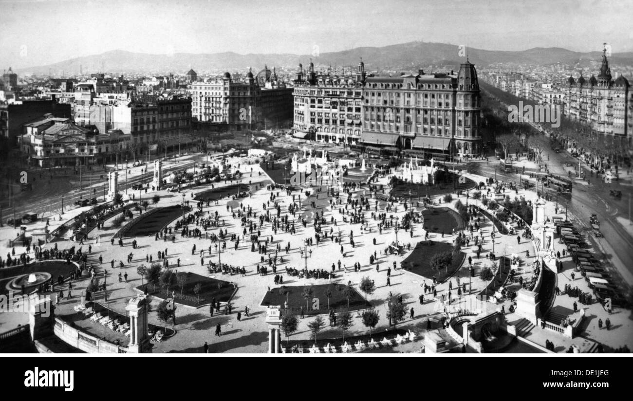 Geographie Voyage Espagne Barcelone Tete Chauve Placa De Catalunya Vue D En Haut Carte Postale Premiere Moitie Des Annees 1930 Droits Supplementaires Clearences Non Disponible Photo Stock Alamy Geographie Voyage Espagne Barcelone Tete Chauve Placa De Catalunya Vue D En Haut Carte Postale Premiere Moitie Des Annees 1930 Droits Supplementaires Clearences Non Disponible Photo Stock Alamy