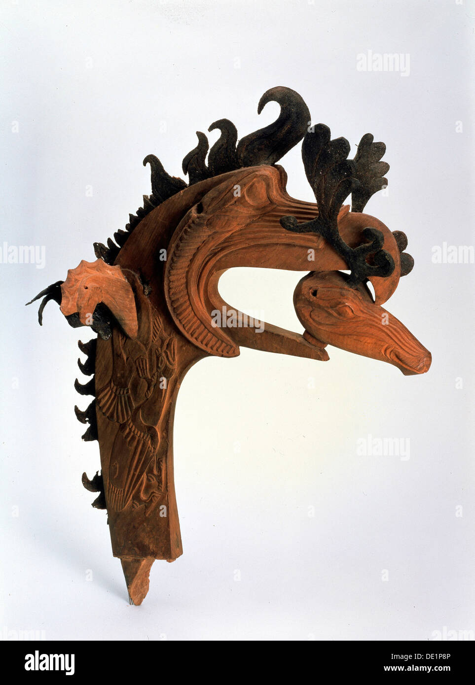 'Un griffon tenant une tête de cerf (Terminal)', 5e siècle avant J.-C.. Artiste : Inconnu Banque D'Images