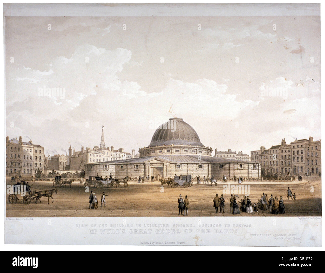 Le Grand Globe, Leicester Square, Westminster, London, c1855. Artiste : Day & Fils Banque D'Images