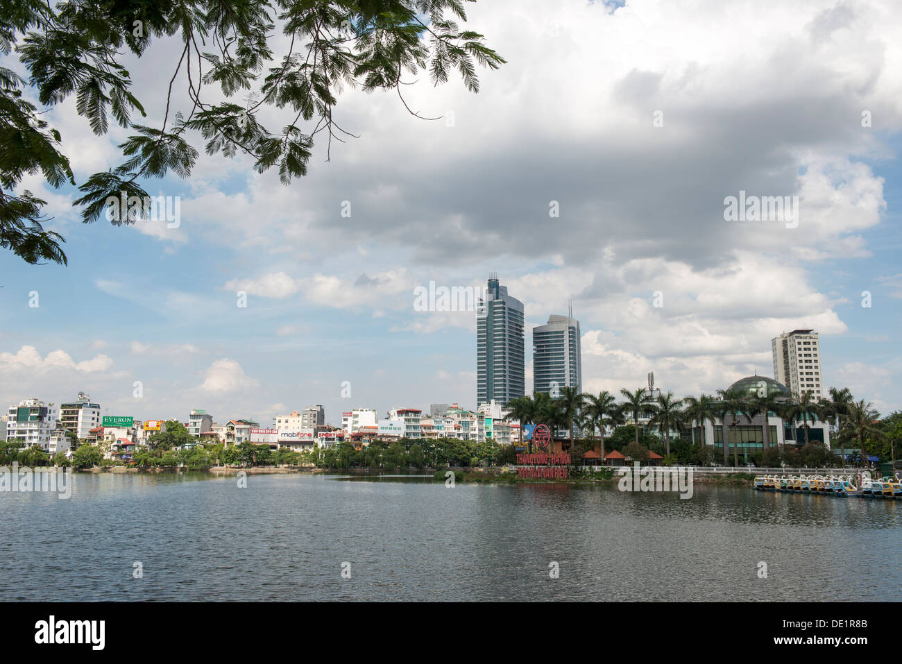 Paysage du lac de l'Ouest(Hồ Tây), Hanoi, Vietnam Banque D'Images