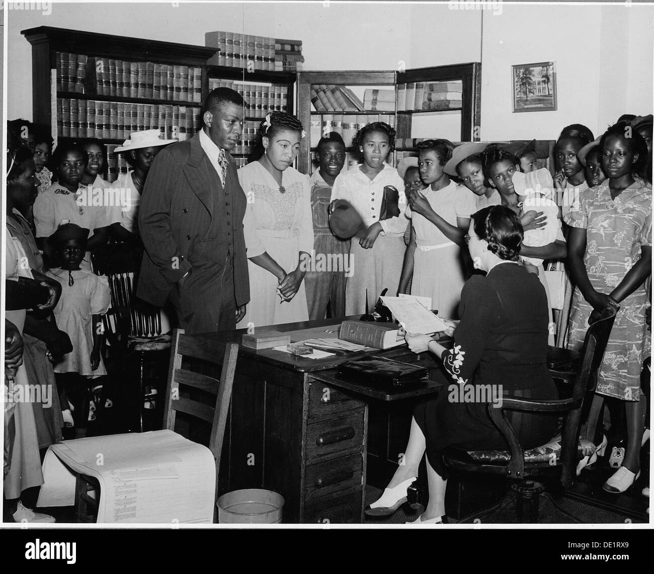 Communauté Harmony, Putnam County, Géorgie... Les mariages ont lieu le samedi après-midi, aussi. La cérémonie . . . 521257 Banque D'Images