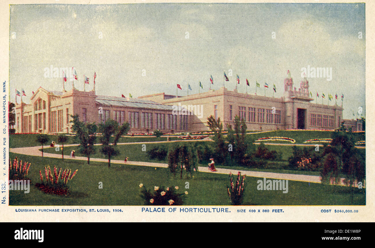 Palais de l'Horticulture, World's Fair, St Louis, Missouri, USA, 1904. Artiste : Inconnu Banque D'Images