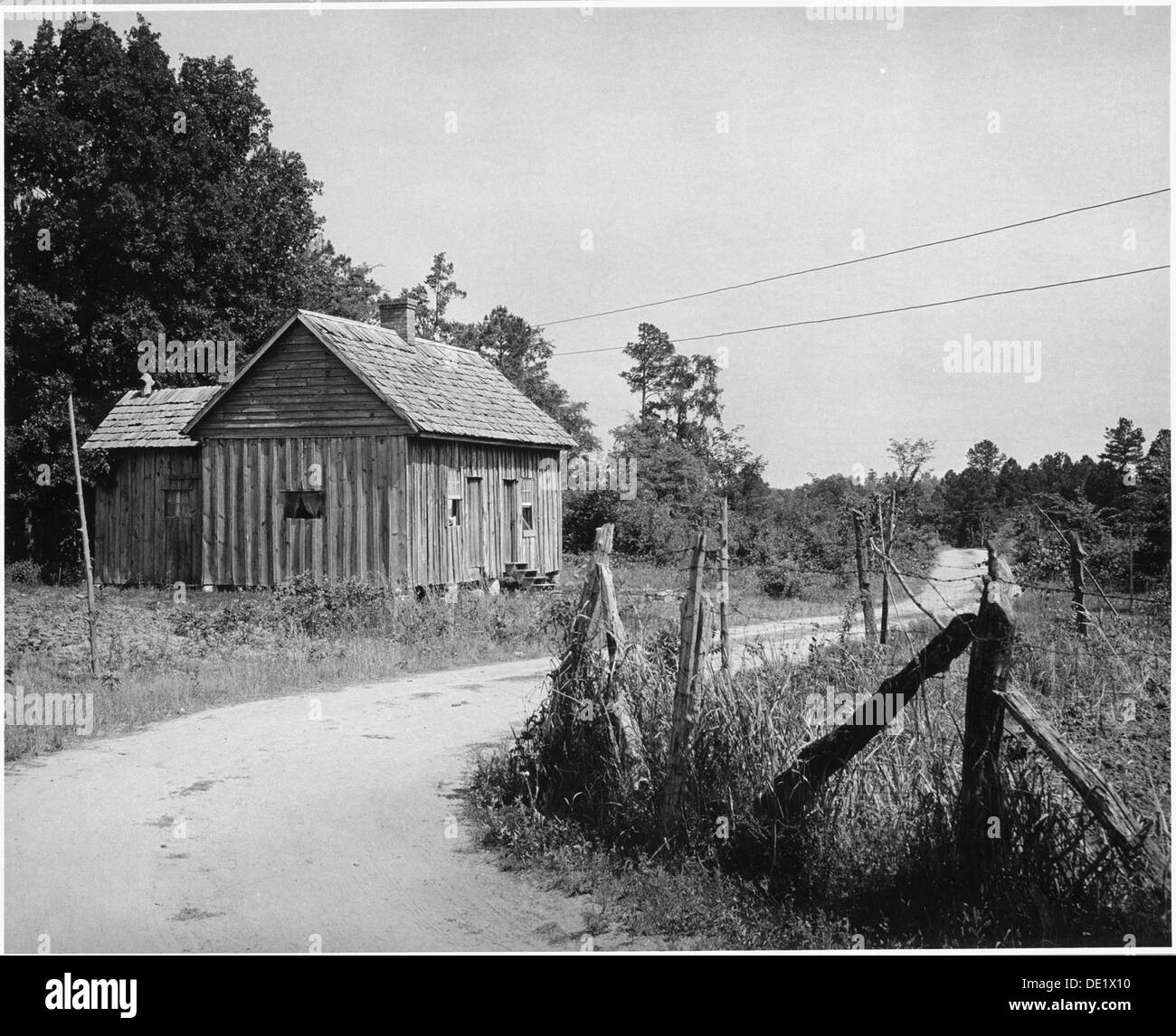 Communauté Harmony, Putnam County, en Géorgie. Voici un échantillon représentatif de l'habitation en ce qui . . . 521277 Banque D'Images