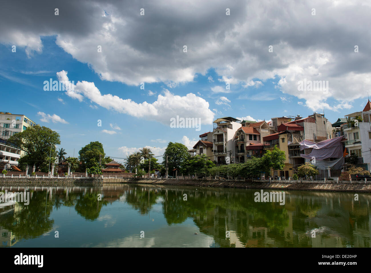 Paysage du lac de l'Ouest(Hồ Tây), Hanoi, Vietnam Banque D'Images