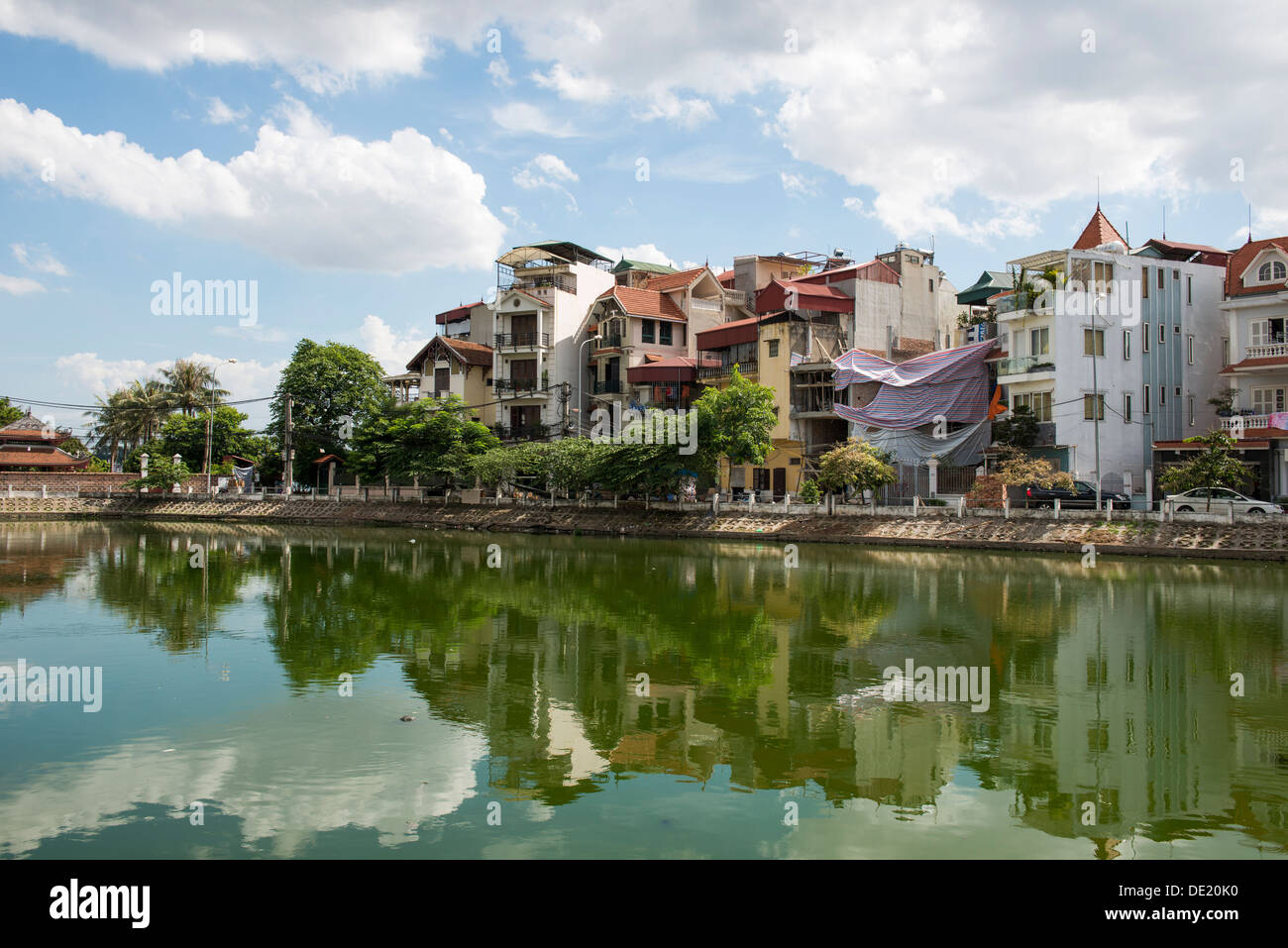 Paysage du lac de l'Ouest(Hồ Tây), Hanoi, Vietnam Banque D'Images