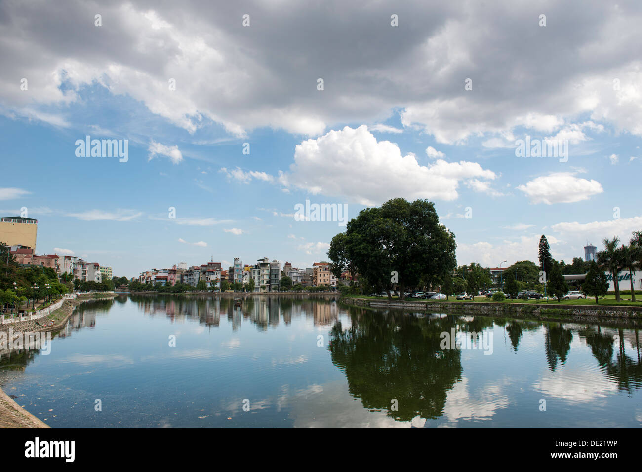Paysage du lac de l'Ouest(Hồ Tây), Hanoi, Vietnam Banque D'Images