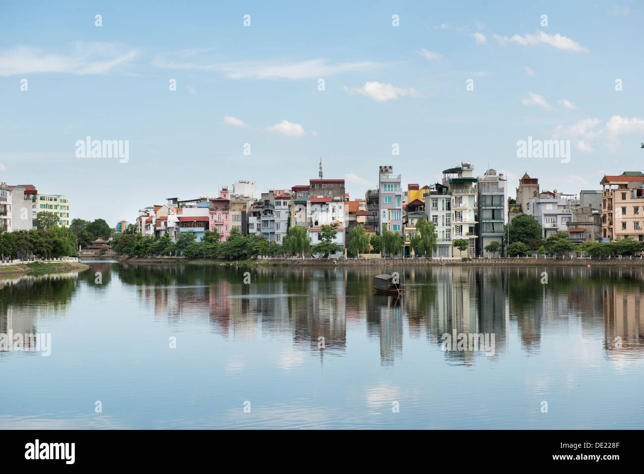 Paysage du lac de l'Ouest(Hồ Tây), Hanoi, Vietnam Banque D'Images