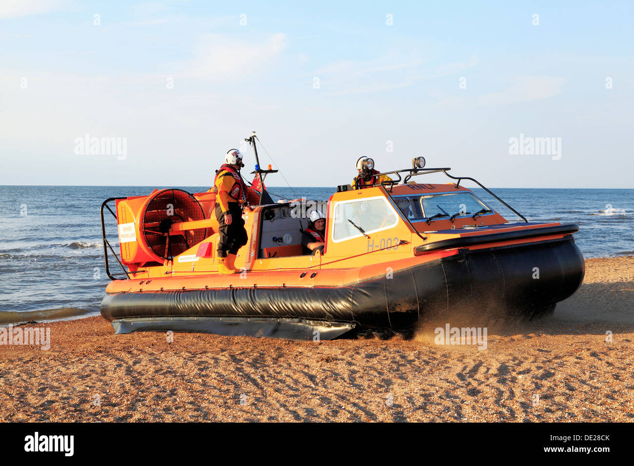 Aéroglisseur pêche côtière, de sauvetage RNLI, Norfolk Hunstanton 'Flyer' sauvetage aéroglisseurs Hunstanton Banque D'Images