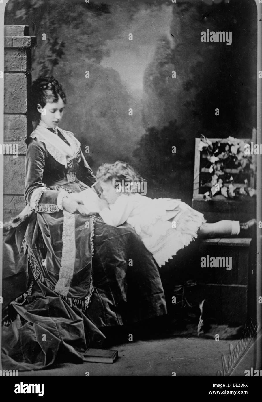 Le Tsar Nicolas II de Russie en tant qu'enfant, c1871. Artiste : Sergueï Levitsky Banque D'Images